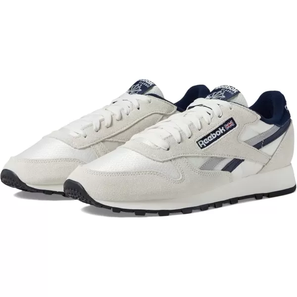 imageReebok Womens Classic Leather SneakerChalkVector NavyBlack