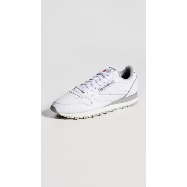 imageReebok Womens Classic Leather SneakerFtwr WhiteChalkMgh Solid Grey