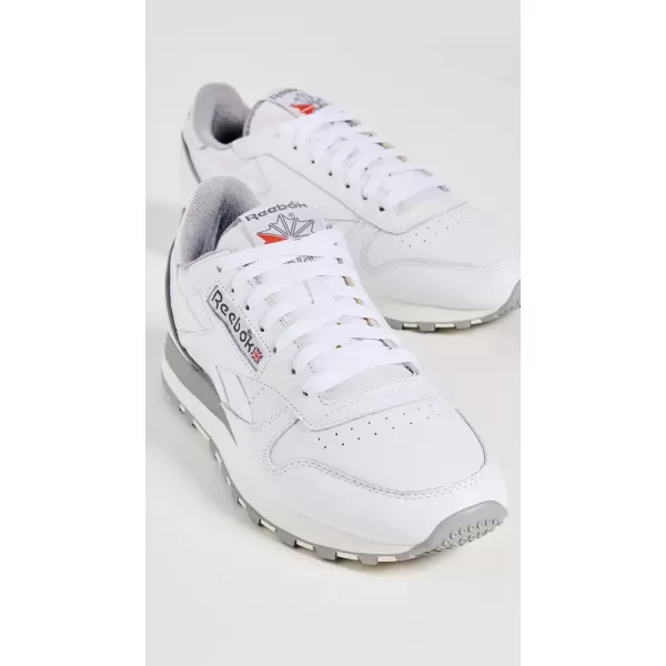 imageReebok Womens Classic Leather SneakerFtwr WhiteChalkMgh Solid Grey