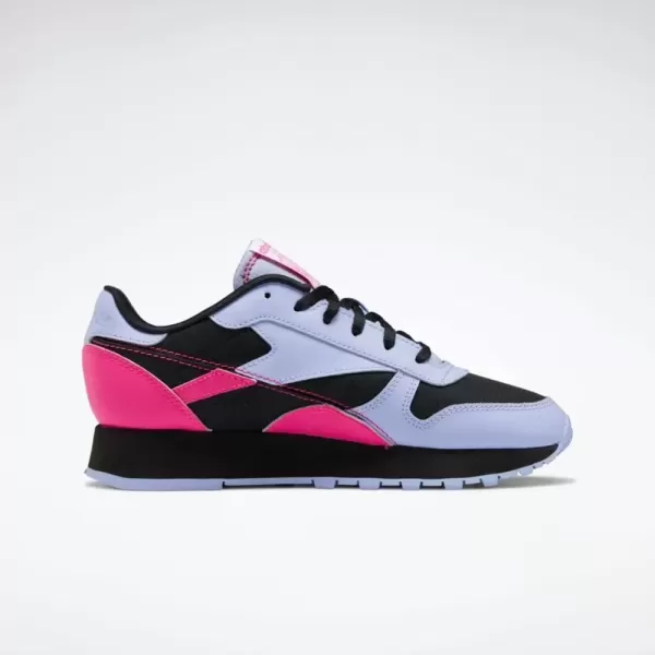 imageReebok Womens Classic Leather SneakerLilac GlowProud PinkBlack