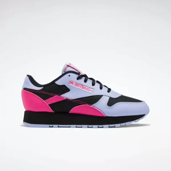 imageReebok Womens Classic Leather SneakerLilac GlowProud PinkBlack