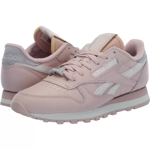 imageReebok Womens Classic Leather SneakerPink StuccoBoneAsh