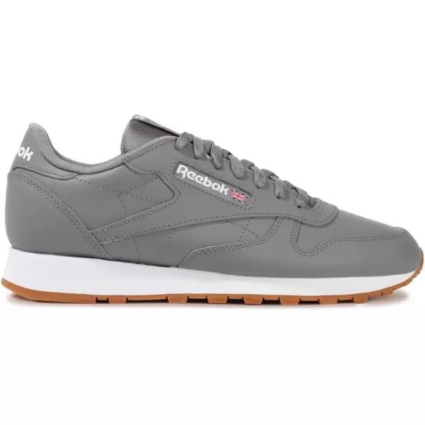imageReebok Womens Classic Leather SneakerPure Grey 5 Ftwr White Reebok Rubber Gum 03