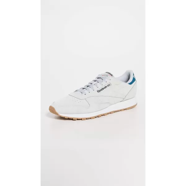 imageReebok Womens Classic Leather SneakerPure GreySteely Blue