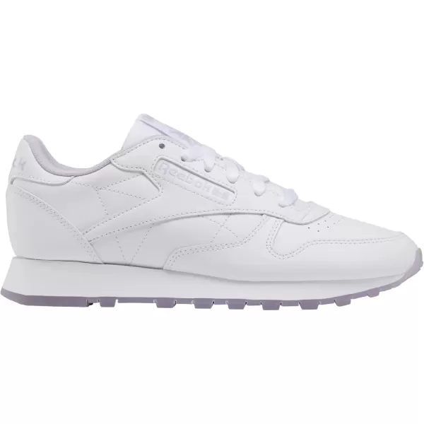 imageReebok Womens Classic Leather SneakerWhitePurple Oasis