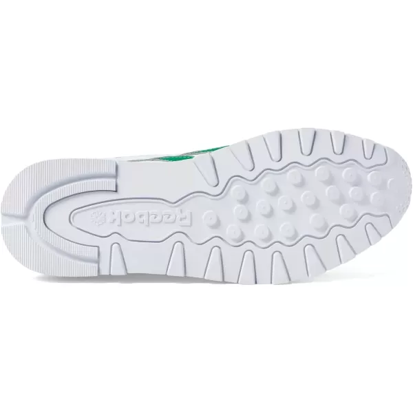 imageReebok Womens Classic Leather SneakerWhiteVector NavyGlen Green