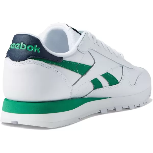 imageReebok Womens Classic Leather SneakerWhiteVector NavyGlen Green