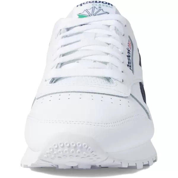 imageReebok Womens Classic Leather SneakerWhiteVector NavyGlen Green