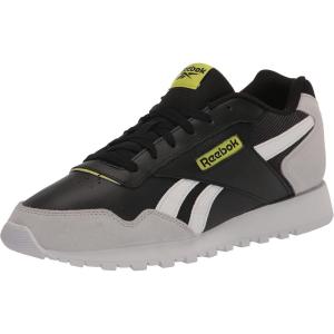 imageReebok Unisex Adult Glide SneakerBlackPure GreyAcid Yellow