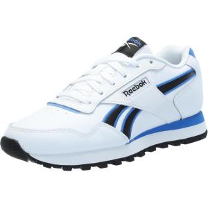 imageReebok Unisex Adult Glide SneakerWhiteBlackKinetic Blue