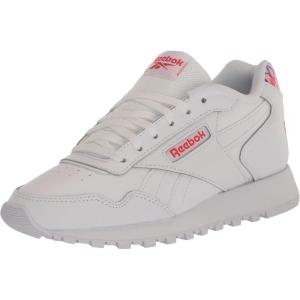 imageReebok Unisex Adult Glide SneakerWhitePink GlowCherry
