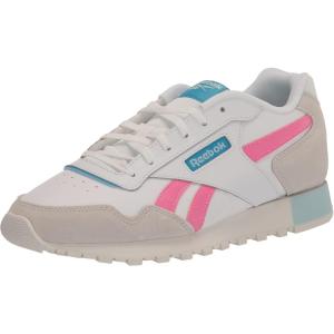 imageReebok Unisex Adult Glide SneakerWhitePure GreyRadiant Aqua