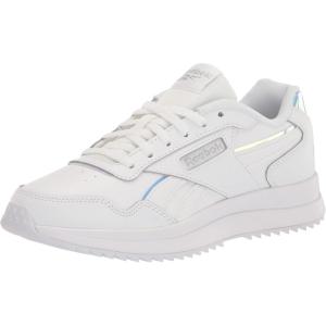 imageReebok Unisex Adult Glide SneakerWhiteSilver Metallic
