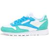 imageReebok Womens Classic Leather SneakerWhiteUnleashed GreenGrey 1