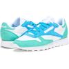 imageReebok Womens Classic Leather SneakerWhiteUnleashed GreenGrey 1