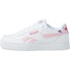 imageReebok Womens Court Advance Bold SneakerWhitePink GlowCherry