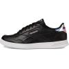 imageReebok Womens Court Advance SneakerBlkwhiFootwear WhitePink Glow