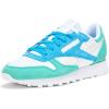 imageReebok Womens Classic Leather SneakerWhiteUnleashed GreenGrey 1