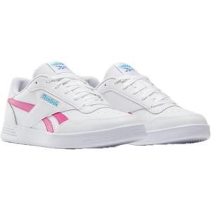 imageReebok Womens Court Advance SneakerFootwear WhiteBold CyanLaser Pink