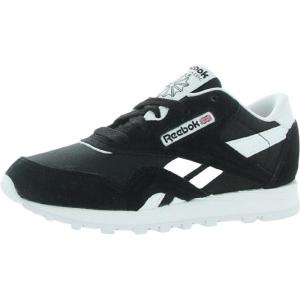 imageReebok Boys Classic Nylon SneakerBlackWhite