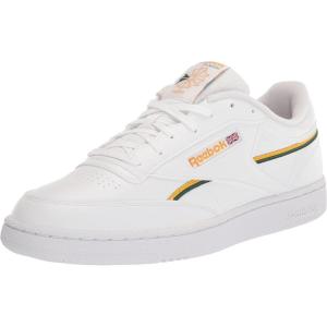 imageReebok Mens Club C 85 SneakerFtwr WhiteCollegiate GoldDark Green