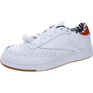 imageReebok Mens Club C 85 SneakerJetsons Meet the FlintstonesWhiteThermal Orange