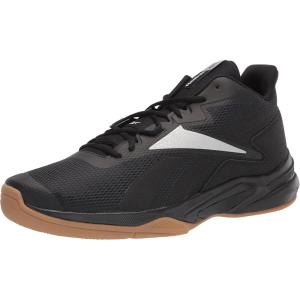 imageReebok Unisex Classic Leather SneakerBlackSilver MetallicWhite