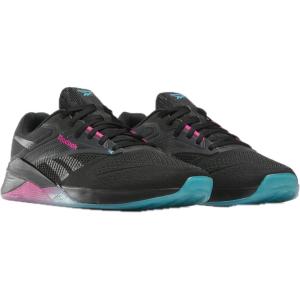 imageReebok Unisex adult Nano X4BlackBold CyanLaser Pink