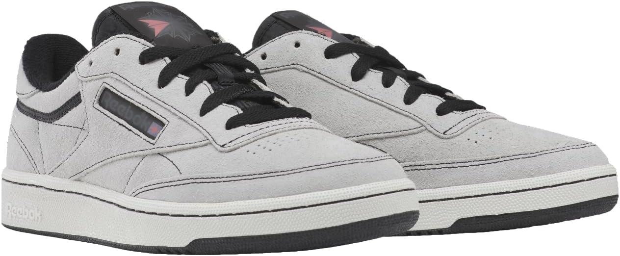 imageReebok Unisex Adult Club C 85 VintagePure Grey 2Core BlackPure Grey 7