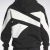 imageReebok Mens Big Logo HoodieBlackChalkLarge Back Vector Logo