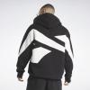 imageReebok Mens Big Logo HoodieBlackChalkLarge Back Vector Logo