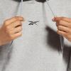 imageReebok Mens Big Logo HoodieMedium Grey HeatherLarge Back Vector Logo