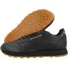 imageReebok Mens Cl Lthr Fashion SneakerBlack Intense Black Gum