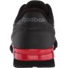 imageReebok Mens Cl Lthr Fashion SneakerBlackVector RedPure Grey