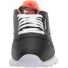 imageReebok Mens Cl Lthr Fashion SneakerCore BlackWhiteOrange Flare