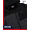 imageReebok Mens Jacket  Weather Resistant Fleece Lined Softshell Jacket Coat  Lightweight Casual Coat for Men MXXLCharcoal Grey