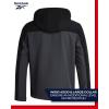 imageReebok Mens Jacket  Weather Resistant Fleece Lined Softshell Jacket Coat  Lightweight Casual Coat for Men MXXLCharcoal Grey