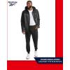 imageReebok Mens Jacket  Weather Resistant Fleece Lined Softshell Jacket Coat  Lightweight Casual Coat for Men MXXLCharcoal Grey