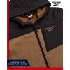 imageReebok Mens Jacket  Weather Resistant Fleece Lined Softshell Jacket Coat  Lightweight Casual Coat for Men MXXLDark Khaki