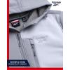 imageReebok Mens Jacket  Weather Resistant Fleece Lined Softshell Jacket Coat  Lightweight Casual Coat for Men MXXLGrey