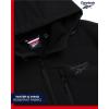 imageReebok Mens Jacket  Weather Resistant Fleece Lined Softshell Jacket Coat  Lightweight Casual Coat for Men MXXLJet Black