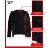 imageReebok Mens Jacket  Weather Resistant Fleece Lined Softshell Jacket Coat  Lightweight Casual Coat for Men MXXLJet Black