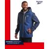 imageReebok Mens Jacket  Weather Resistant Fleece Lined Softshell Jacket Coat  Lightweight Casual Coat for Men MXXLVector Navy