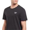imageReebok Mens Small Logo TeeBlackWhite Small Logo