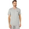 imageReebok Mens Small Logo TeeMedium Heather GreySmall Logo Black