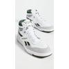 imageReebok UnisexAdult Bb4000 Ii Mid SneakerWhiteCold GreyVarsity Green