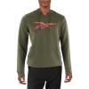 imageReebok Mens Big Logo HoodieArmy GreenGradient Red Vector Logo