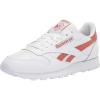 imageReebok Mens Cl Lthr Fashion SneakerWhiteBaked EarthVector Red