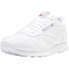 imageReebok Mens Classic Leather Sneaker USWhiteWhiteLT Grey 10