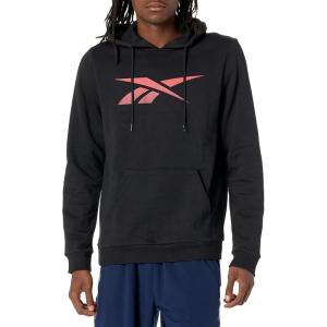 imageReebok Mens Big Logo HoodieBlackVector Red Vector Logo